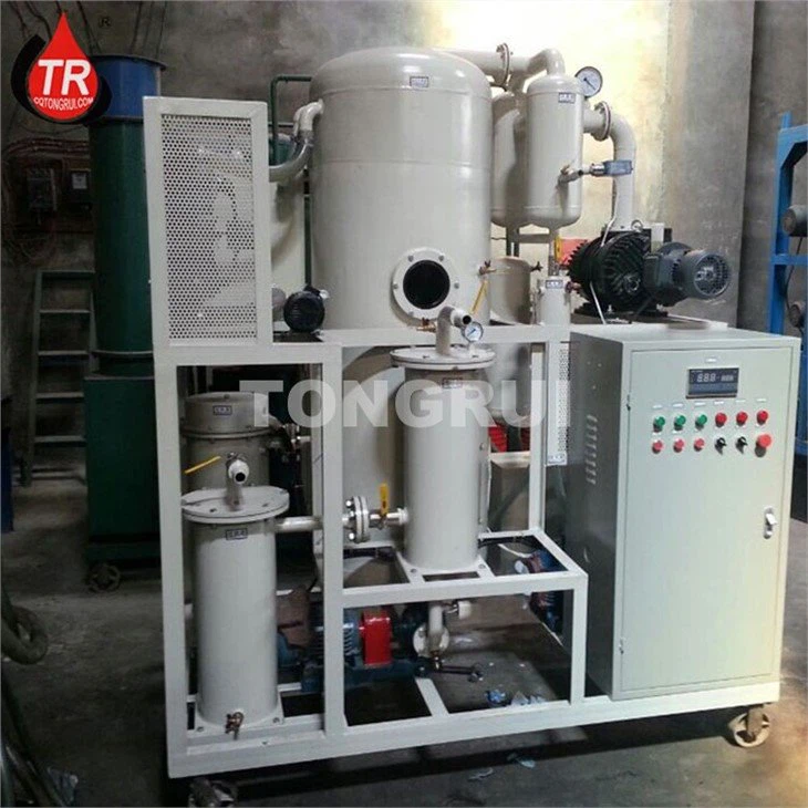 vacuum stage oil and water filtration device